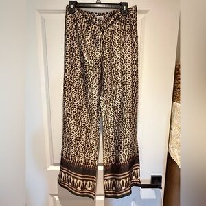 Cache trousers lightweight cheetah print